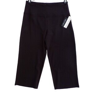 JNY JONES NEW YORK Black Tummy Control Cropped Wide Leg  Leggings Pants 1X NWT!